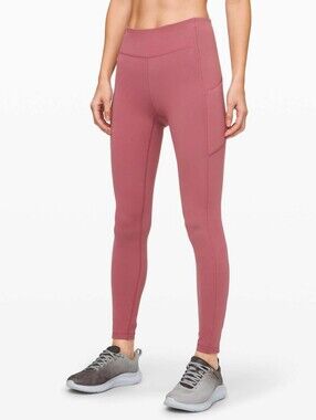 Lululemon Moss Rose Pink High Rise Speed Up Luxtreme Tight Leggings